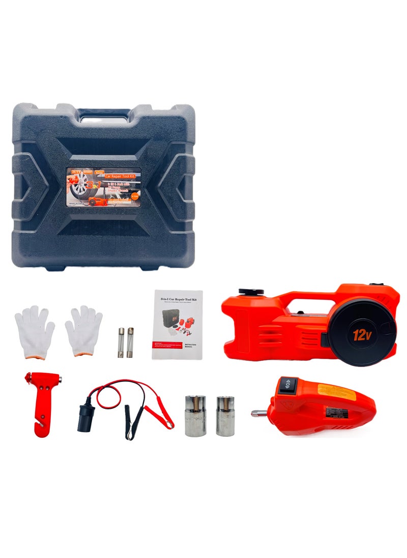 BONAI 3 in 1 Hydraulic Jack, Wrench and Tyre Inflator for Trucks Sedans SUVs MUVs and Small Passenger Buses  - Image 1