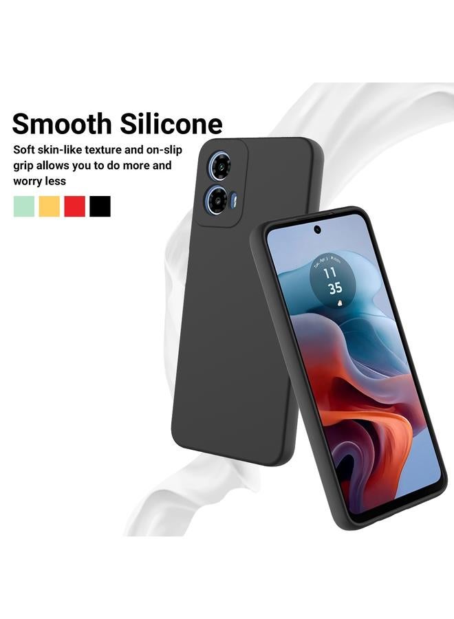 اس-توب جراب لهاتف Motorola Moto G Power 2024 مصنوع من السيليكون السائل المقاوم للصدمات بلون نقي - Image 3