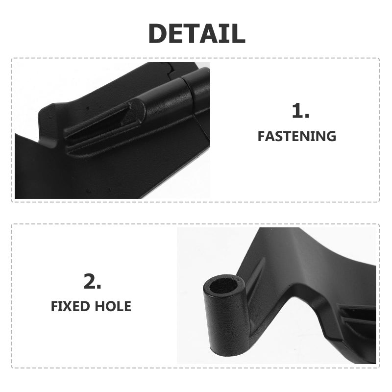 Adjustable Universal Motorcycle Rearview Mirrors Wide Angle Handlebar Mount Black - Image 4