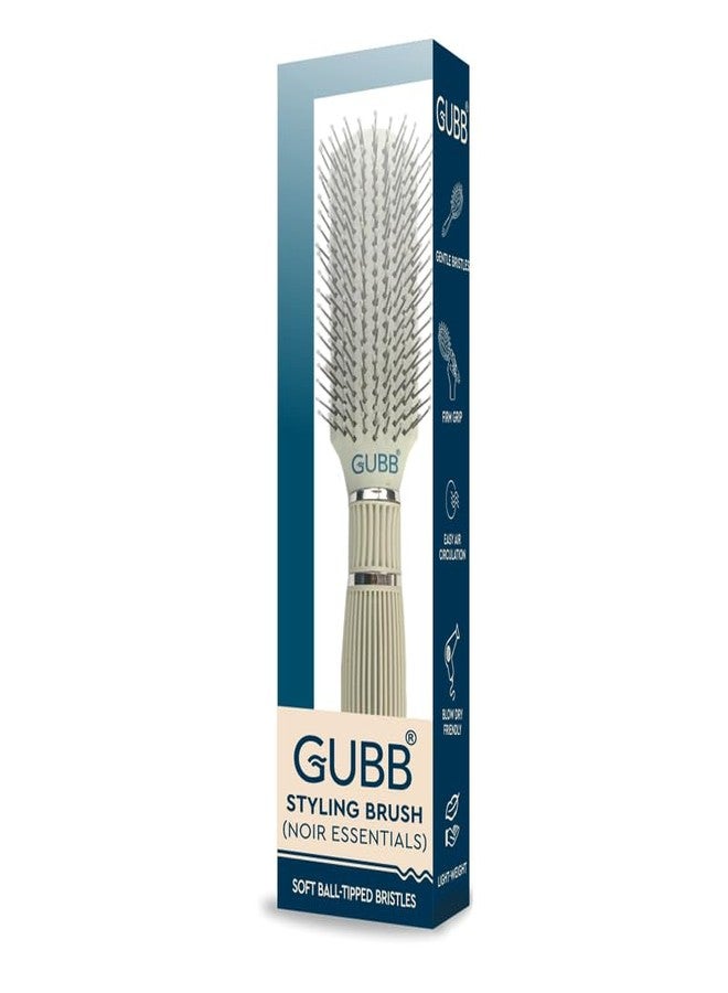 GUBB Serenity Hues Noir Essentials Styling Brush | Premium Hair Brush for Gentle Detangling & Styling | Perfect for - Women & Men | Smooth Finish - Image 2