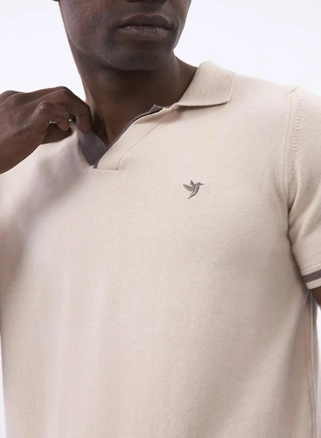 FELIX HARDY Beige Polo shirt short sleeve for Men for Men | Best Price UAE