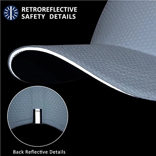 GADIEMKENSD Women's Race Day Running Hat Performance Mesh Baseball Cap - Excellent Ventilation, Lightweight, Reflective Safety Ponytail Hats for Exercise Golf Hiking Beach Workout Gym White - Image 5