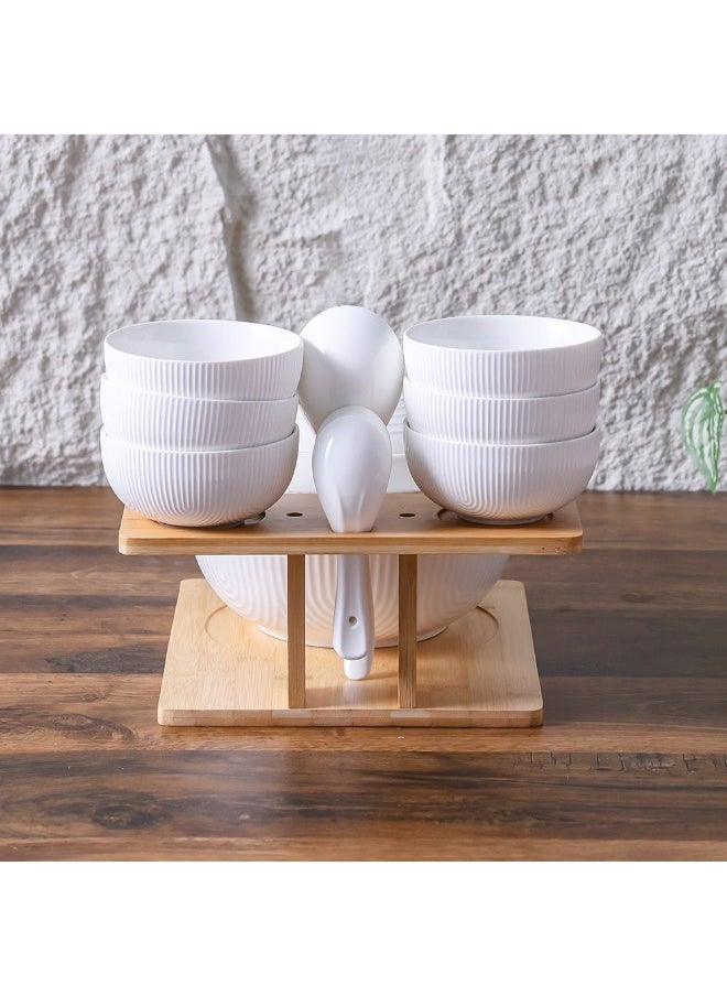 Princess - Princess 15 Piece Soup Set Elegant Porcelain Soup Bowls Spoons & Serving Pieces Perfect for Family Meals Special Occasions & Dinner Parties 31.5X27X27Cm - Image 1