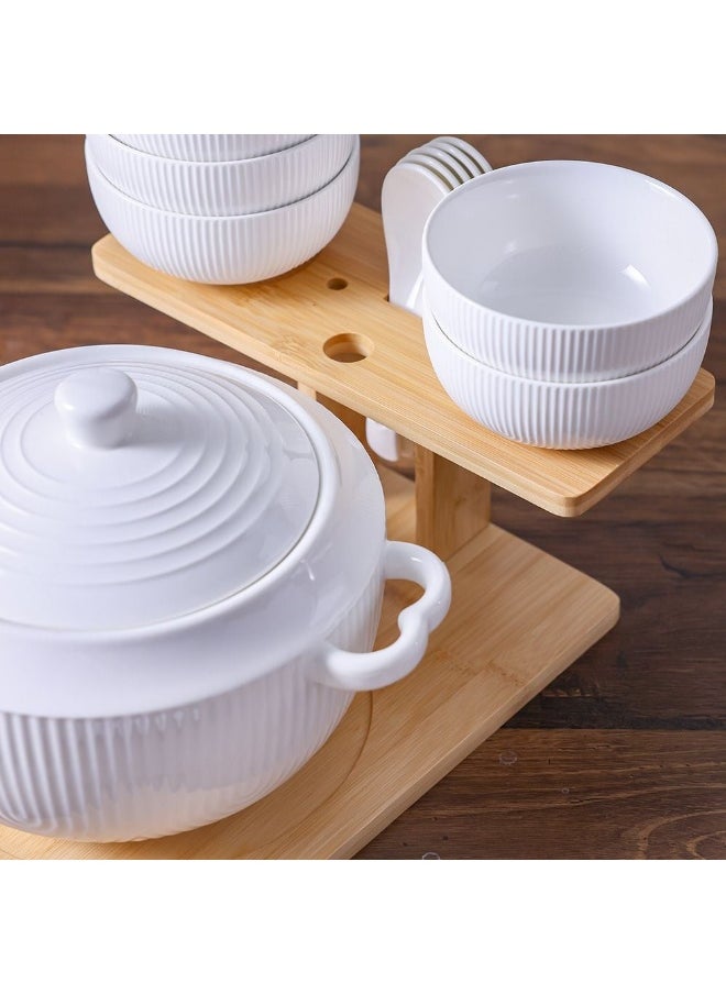 Princess - Princess 15 Piece Soup Set Elegant Porcelain Soup Bowls Spoons & Serving Pieces Perfect for Family Meals Special Occasions & Dinner Parties 31.5X27X27Cm - Image 1