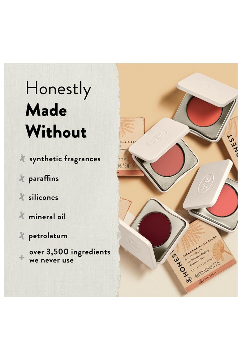 Honest Beauty Honest Beauty 2-in-1 Creme Cheek Blush + Lip Color | EWG Verified, Vegan + Cruelty Free | Rose Pink, .1 oz  - Image 2