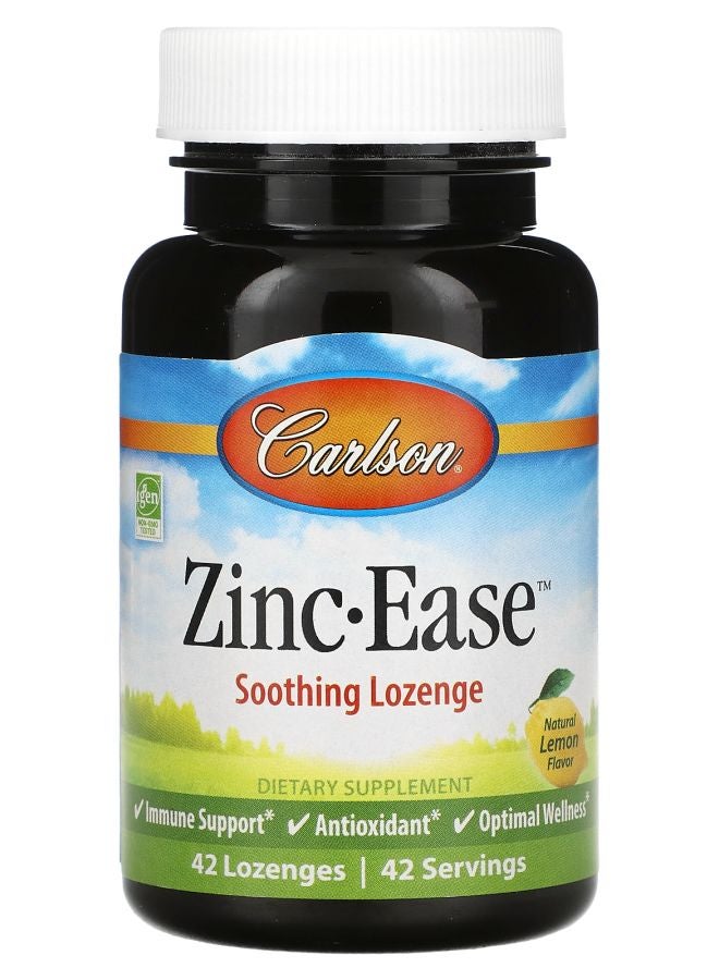 Zinc-Ease Soothing Lozenge Natural Lemon 42 Lozenges