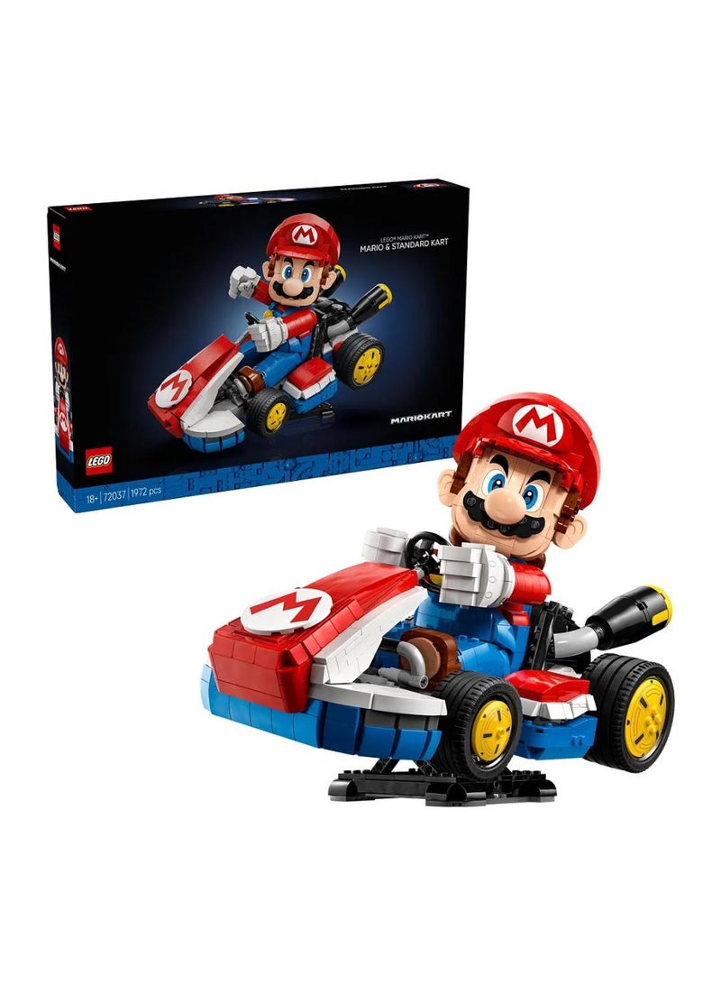 LEGO Super Mario: Mario Kart - Mario & Standard Kart, Collectible Gamer Gift for Adult Fans 72037 - 1972 Pieces - Image 1