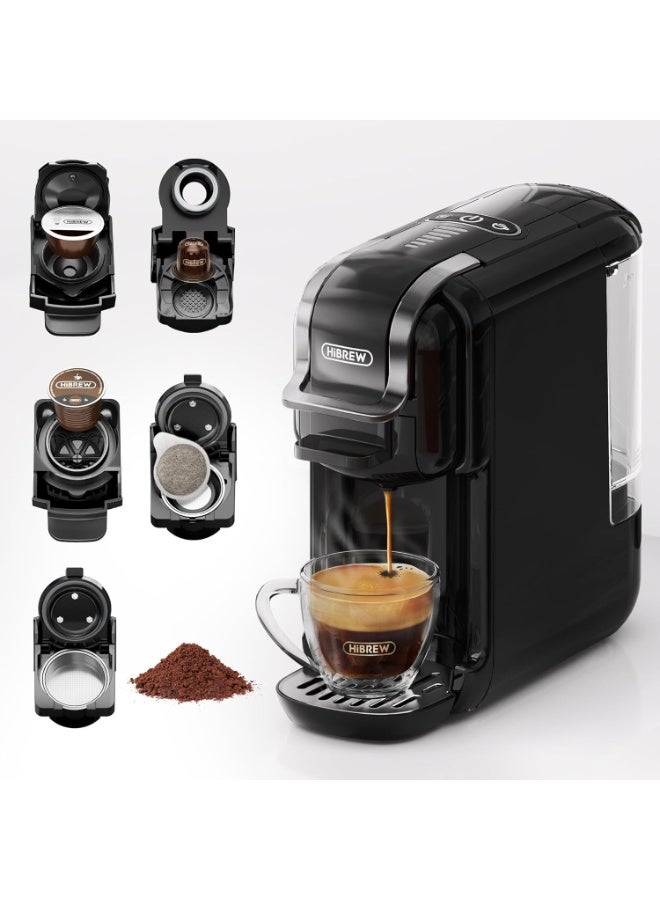 هيبرو ماكينة تحضير القهوة HiBREW H2B 5 في 1 - متوافقة مع 4 كبسولات قهوة بالإضافة إلى مسحوق الإسبريسو، تُحضّر القهوة المثلجة والإسبريسو والكابتشينو. ماكينة قهوة للمطابخ الفندقية - Image 2