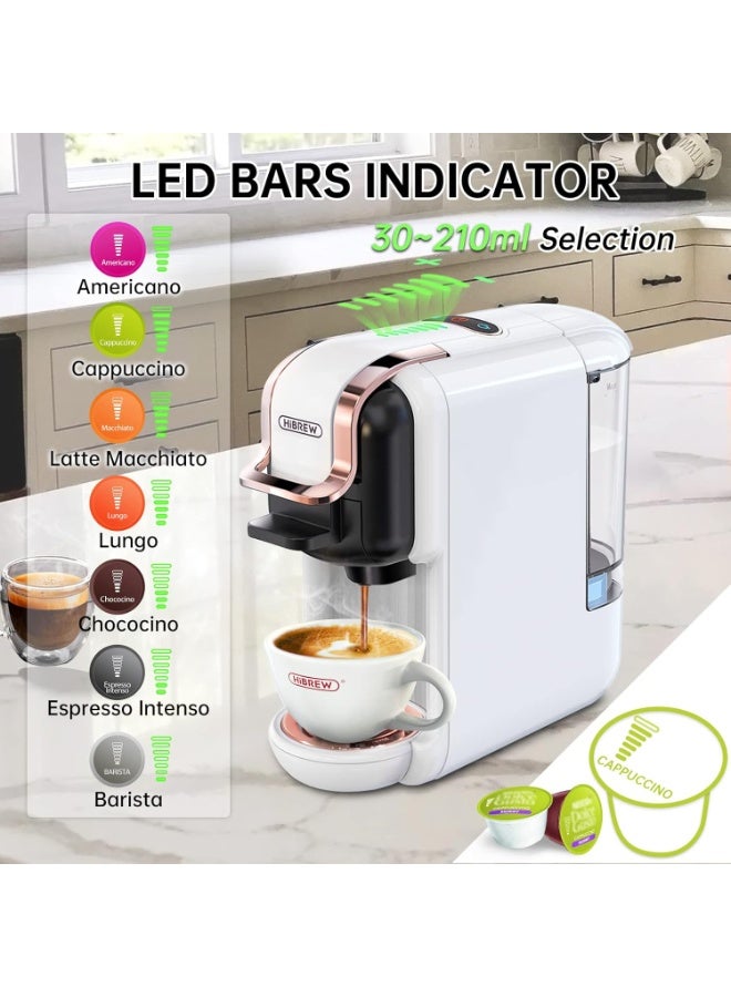هيبرو ماكينة تحضير القهوة HiBREW H2B 5 في 1 - متوافقة مع 4 كبسولات قهوة بالإضافة إلى مسحوق الإسبريسو، تُحضّر القهوة المثلجة والإسبريسو والكابتشينو. ماكينة قهوة للمطابخ الفندقية - Image 5