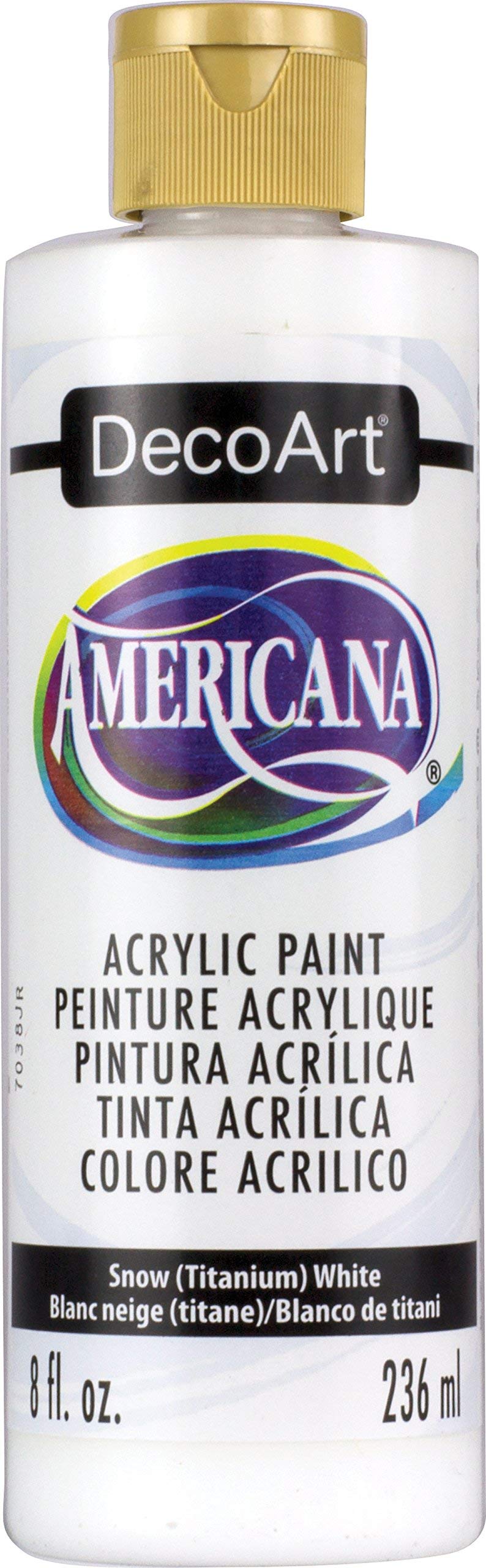 DecoArt Americana Acrylic Paint 8ozSnow White Other Multicoloured 236 ml Pack of 1