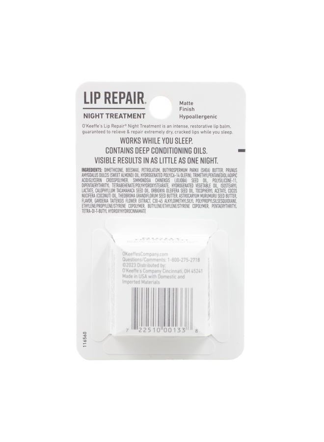 O'Keeffe's Lip Repair Night Treatment Lip Balm for Dry, Cracked Lips - 0.25 Ounce Jar (1 Pack) - Moisturizer Extremely Cracked, Dry Lips - Image 4