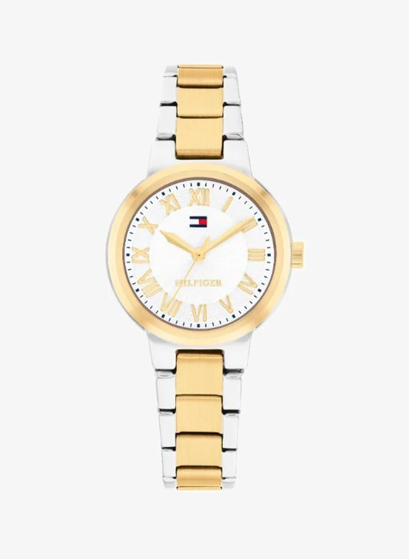 Two Tone Stainless Steel Quartz Basic Watch