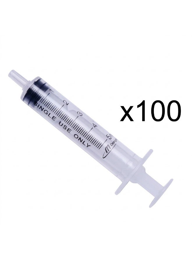 Kinmed Disposable Sterile Syringes 5ml with Needle, Single Use - Pack of 100 - Image 1