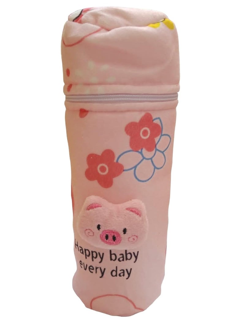 Lappu Bottle Cover for Philips Avent Wide/Broad Neck - Soft Plush Stretchable Baby Bottle Tote Bag With Strap - Image 2