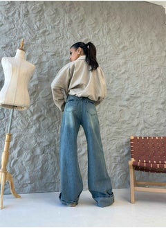 Wide Leg - Vintage Roll Ups Hems Jeans. - pzsku/Z47B709AC124BC7E0E24DZ/45/_/1736808416/eb529123-a566-45e2-b6cc-71b1ffcdc468