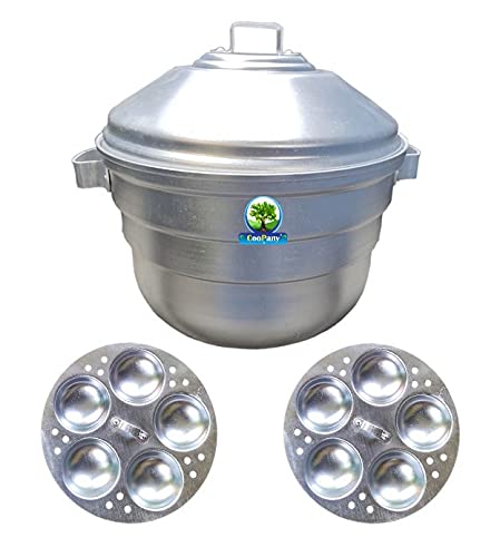 CooPany ® Anodised Aluminium Indolium Idly Maker Pot 10 Idlies - Image 3