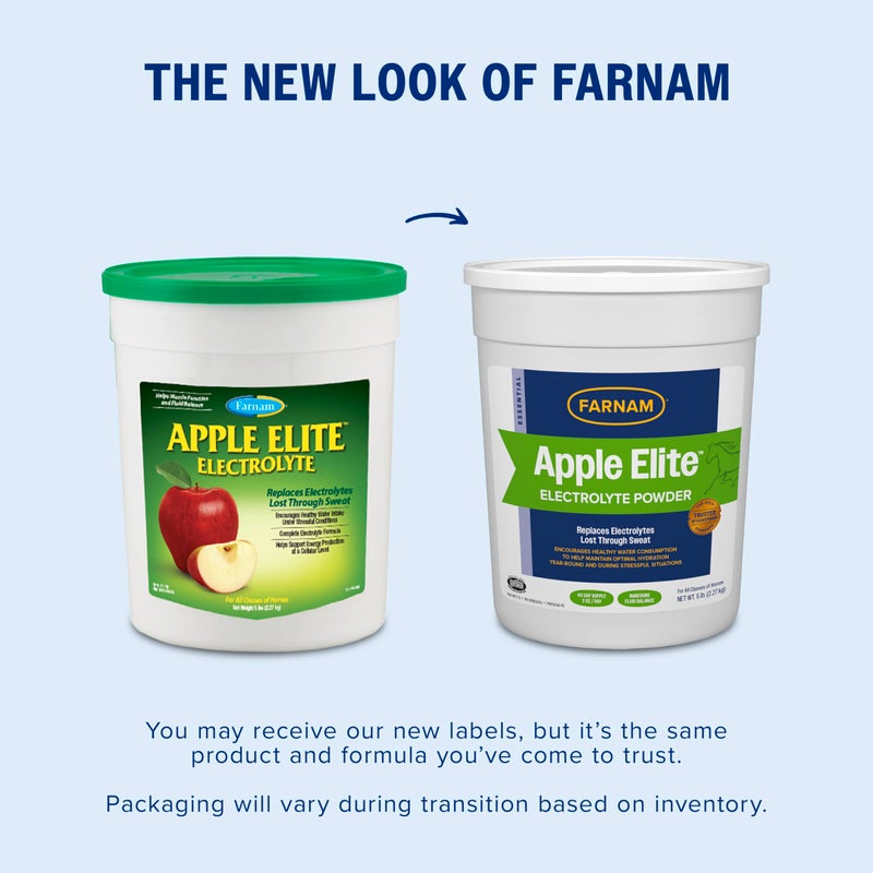 Farnam Apple Elite Electrolyte Powder Supplement for Horses, Replaces Vital Minerals, Encourages Hydration, No Added Sugar, 5 pounds - Image 2