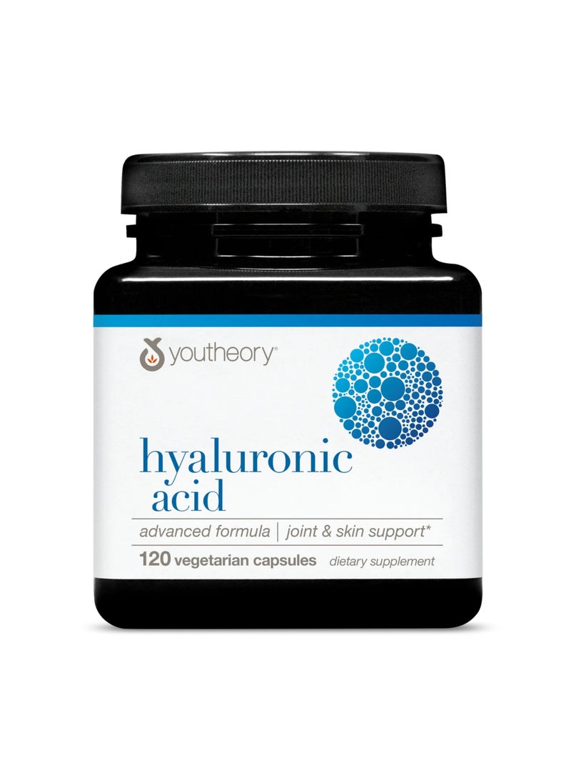 youtheory - Hyaluronic Acid Advanced Formula Joint And Skin Support120 Vegetarian Capsules - Image 1