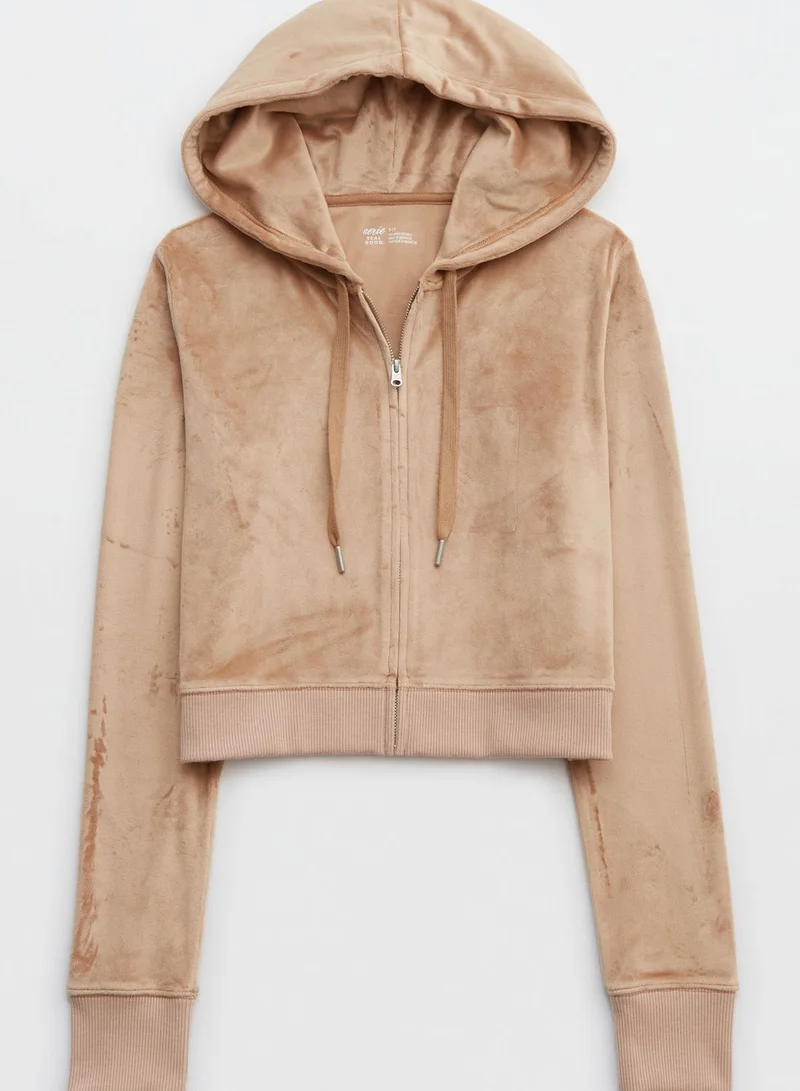 Aerie Velour Drawstring Hoodie