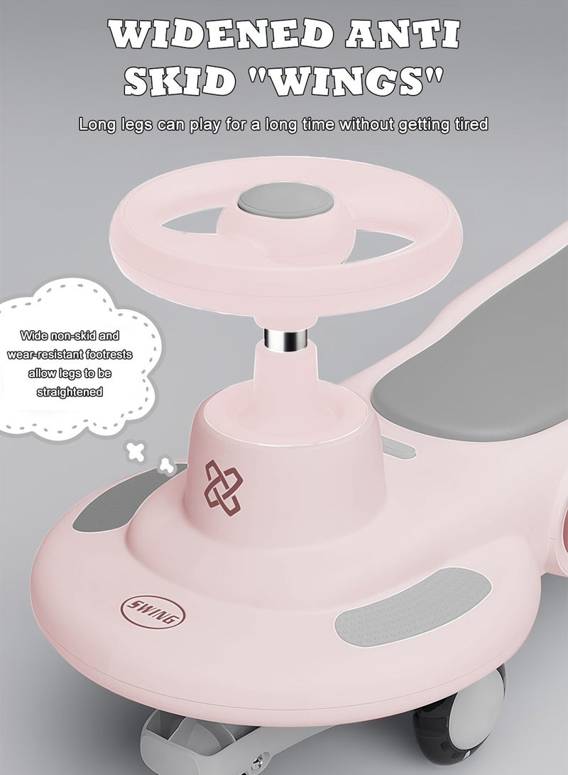 MaBaby سيارة دفع للأطفال، سيارة توازن متأرجحة مع عجلات مضيئة للمتعة في الهواء الطلق والداخلية، سيارة للأطفال من 1-3 سنوات، - Image 4