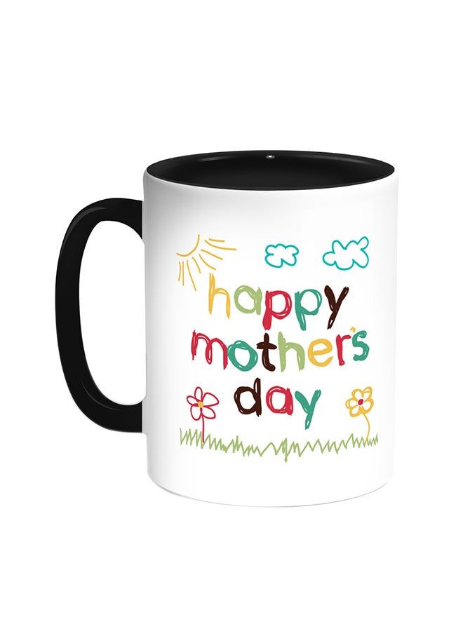 RKN Happy Mother's Day Printed Coffee Mug Black/White 11ounce - Image 1