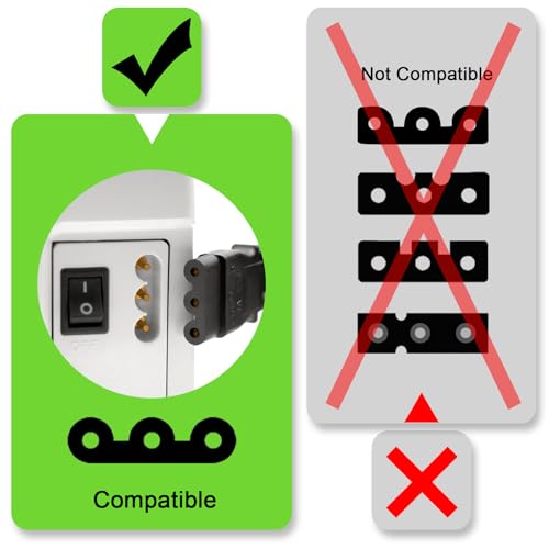 Zasidler Sewing Machine Pedal and Power Cord for Janome & Kenmore, Compatible with Janome 033770217 204d 3125 3128 3434d 415 2212 7318 7933 8002d 11706 HD1000 HD3000 YC-482J-1 Kenmore 385.11206300 385.15516000 - Image 4