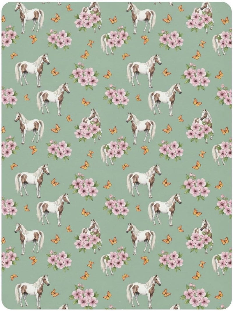 ملاءات أراجيح من White Horses، ملاءات قطنية مريحة ونافذة للهواء للأطفال من الذكور والإناث، مخصصة للأراجيح الصغيرة، ناعمة جدًا، تناسب مقاس 39” × 27”. - Image 2