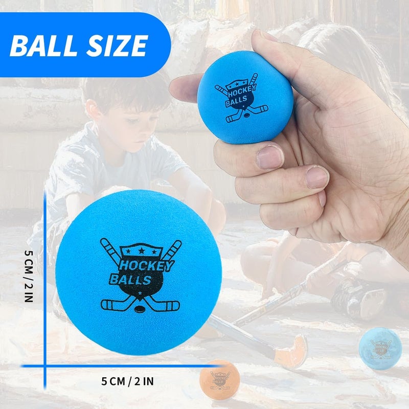 Pandahero 24-Pack Mini Knee Hockey Balls for Indoor Play – Christmas Toys Gifts & Stocking Stuffers for Toddler Kids Boys Girls – Soft Foam Balls for Floor Hockey & Mini Sticks - Image 4