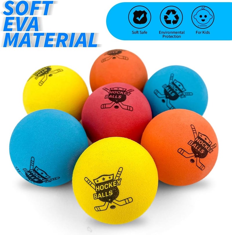 Pandahero 24-Pack Mini Knee Hockey Balls for Indoor Play – Christmas Toys Gifts & Stocking Stuffers for Toddler Kids Boys Girls – Soft Foam Balls for Floor Hockey & Mini Sticks - Image 2