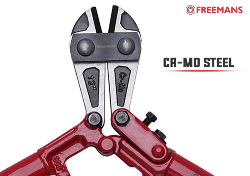 FREEMANS FBC14 14"/350mm Chrome Molybdenum Steel Bolt Cutter With Thick Insulation PVC Sleeve || Easy Adjustment || Drop Forged Hardened and Tampered Cutting Edge - Image 5