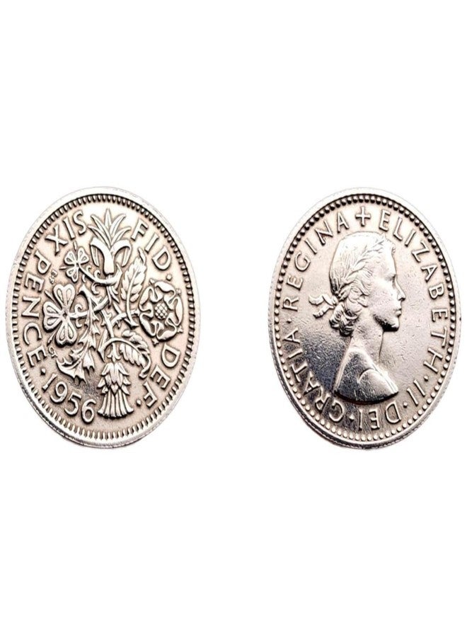 إيه أس في بي شوب متجر ASVP يقدم عملة معدنية أصلية من فئة ستة بنسات مع بطاقة ومظروف للعروس - شيء قديم، شيء جديد، شيء مستعار، شيء أزرق، وستة بنسات لحذائها - Image 4