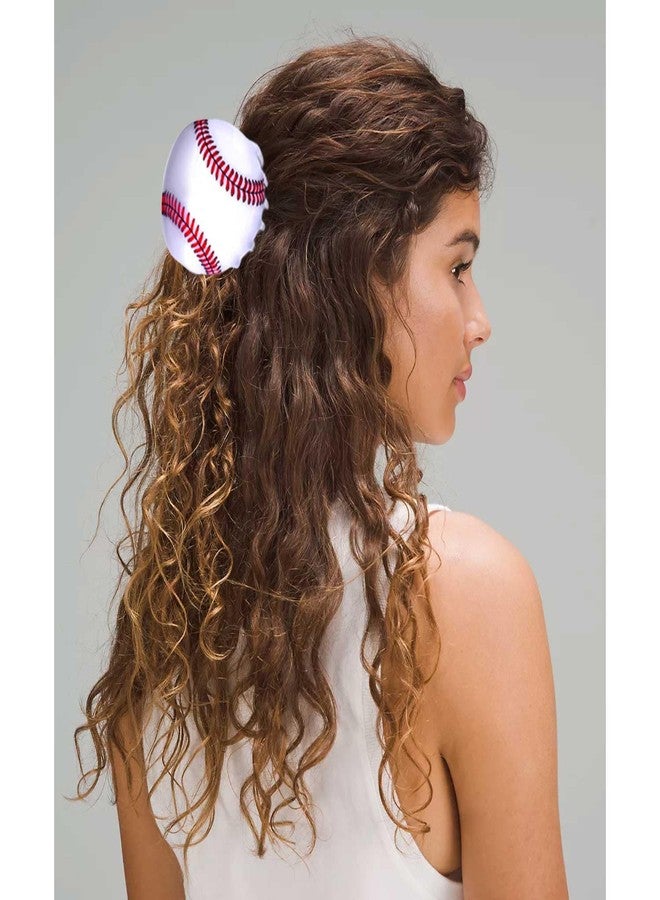 PHALIN Football Baseball Hair Claw Clip for Women Game Day Hair Clips Cute Nonslip Sports Hair Barrettes Football Baseball Hair Accessories Game Day Outfits - Image 4