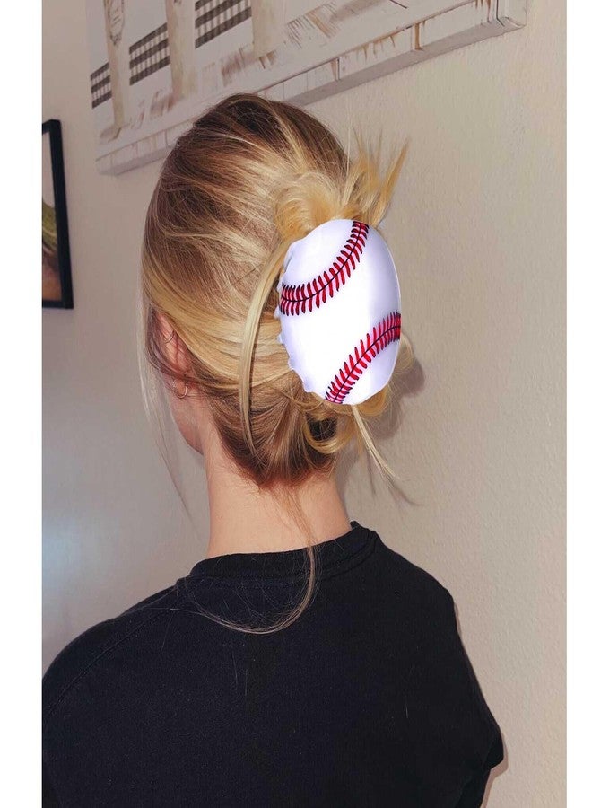 PHALIN Football Baseball Hair Claw Clip for Women Game Day Hair Clips Cute Nonslip Sports Hair Barrettes Football Baseball Hair Accessories Game Day Outfits - Image 3