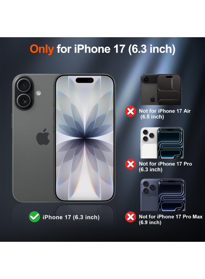 Magnetic for iPhone 17 Case (Compatible with MagSafe)(Military Grade Drop Protection) Translucent Matte Shockproof Phone Cover,Black - Image 2