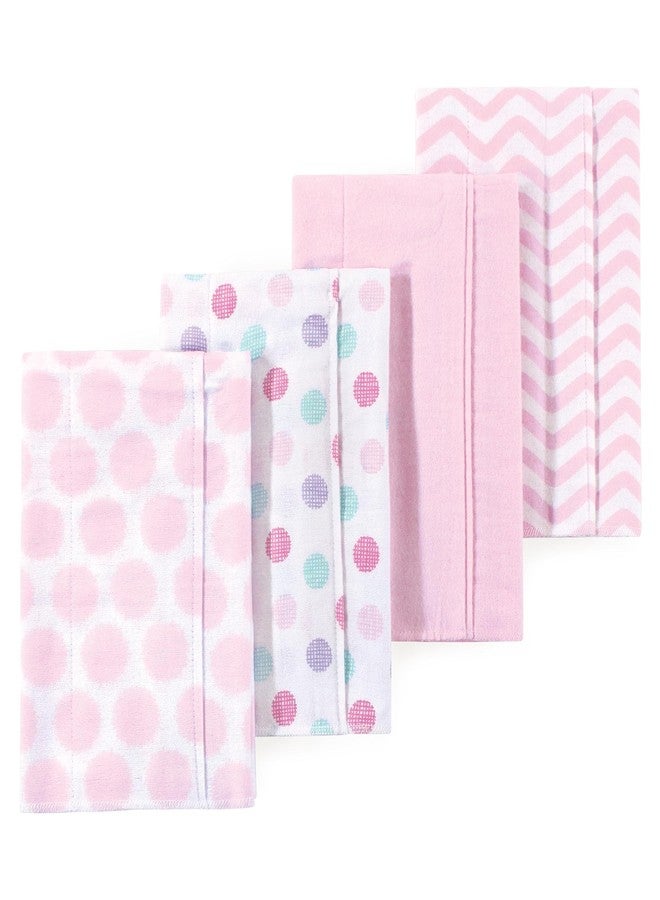 Little Treasure Luvable Friends Flannel Burp Cloths 4pk, Blush Polka