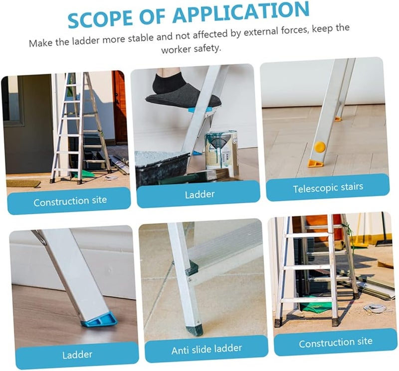 3Pcs Non Slip Ladder Rubber Feet Covers 6X5 2X5 2CM Protective Pads For Tile And Carpet Flooring - Image 4