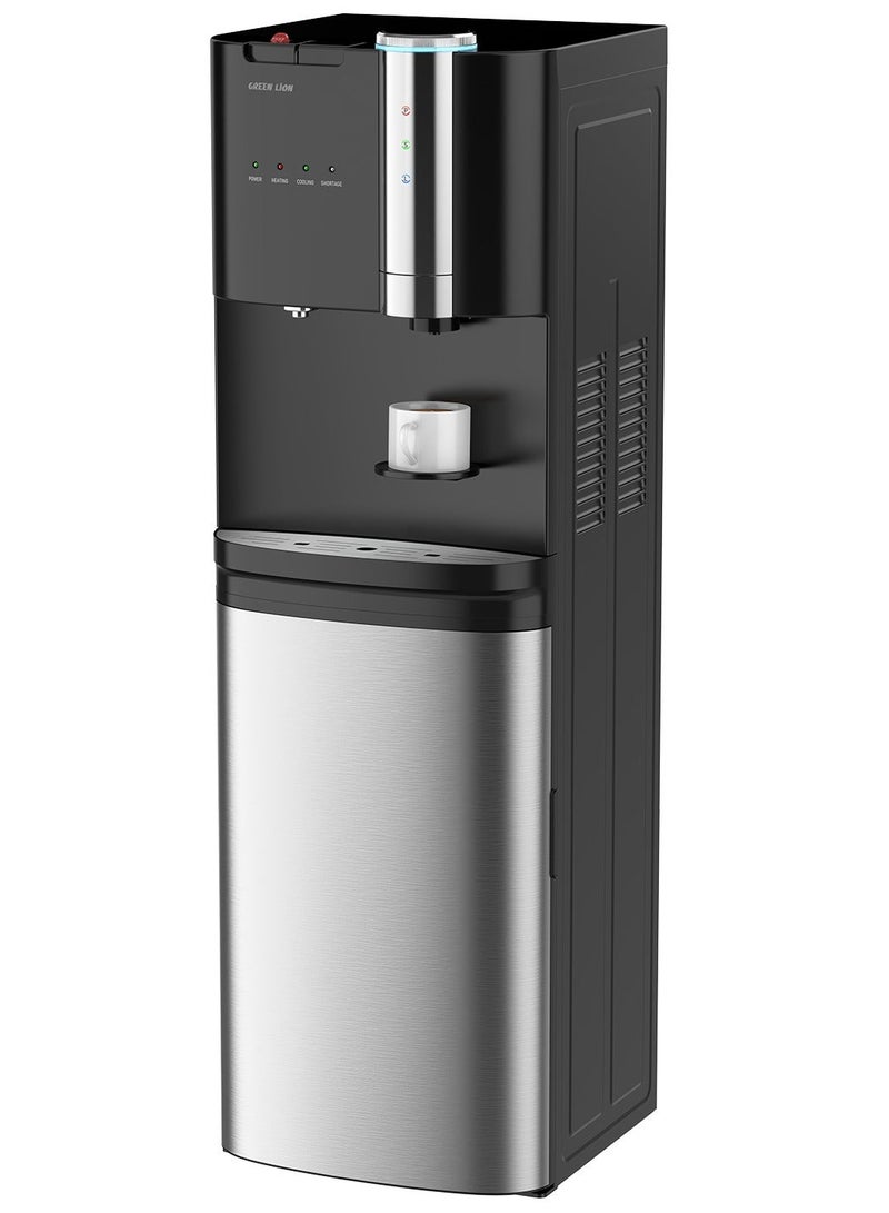 GREEN LION 2 in 1 Water Dispenser and Coffee Maker with Bottom Loading, 20 Bar Pump, Compressor Cooling, Hot and Cold Tanks, Touch and Rotary Control Maestro /Large, Small, Ground Capsule compatible - Image 1