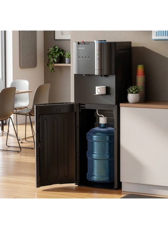 GREEN LION 2 in 1 Water Dispenser and Coffee Maker with Bottom Loading, 20 Bar Pump, Compressor Cooling, Hot and Cold Tanks, Touch and Rotary Control Maestro /Large, Small, Ground Capsule compatible - Image 2