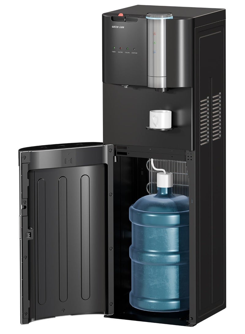 GREEN LION 2 in 1 Water Dispenser and Coffee Maker with Bottom Loading, 20 Bar Pump, Compressor Cooling, Hot and Cold Tanks, Touch and Rotary Control Maestro /Large, Small, Ground Capsule compatible - Image 5
