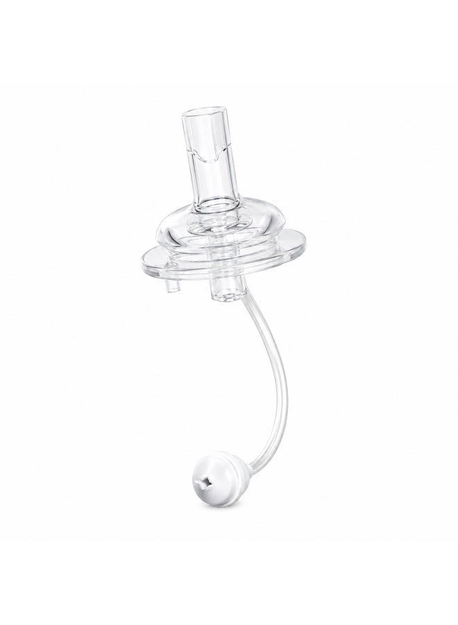 ROVCO Silicone Straw Nipple, Flexible, Food-Grade, for Wide-Neck Bottles, BPA Free, Transparent, 1 Piece - Image 4