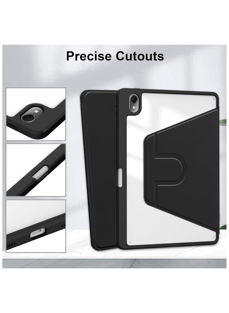 Clear Back Case Compatible with Huawei MatePad Air 11.5 Inch Released 2023 with Pen Holder, 360 Degree Swivel Stand Folio Flip Smart Tablet Cover Auto Sleep/Wake Tablet Case - Image 4