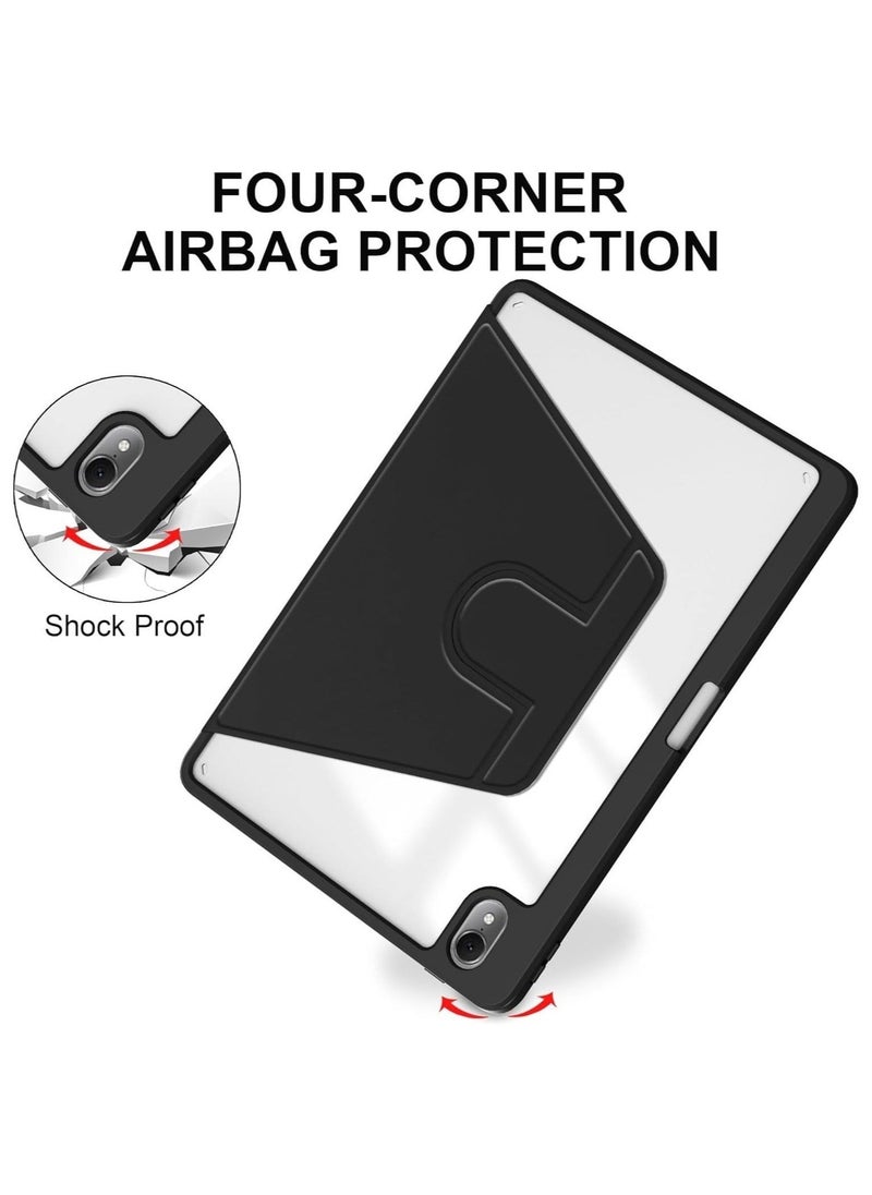 Clear Back Case Compatible with Huawei MatePad Air 11.5 Inch Released 2023 with Pen Holder, 360 Degree Swivel Stand Folio Flip Smart Tablet Cover Auto Sleep/Wake Tablet Case - Image 3