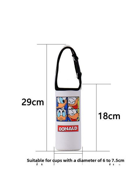 Insulated Child Cup Sleeve Neoprene Anti-Scald Donald Duck