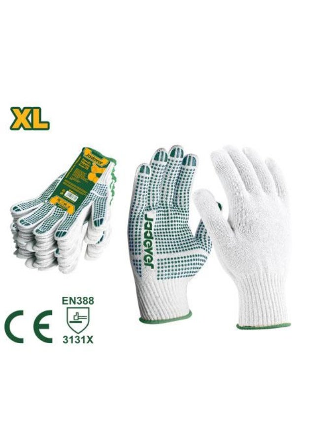 jadever Knitted&PVC dots gloves JDKG1801