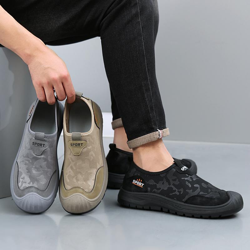 Men's Casual Slip-on Sneakers Breathable Mesh Lightweight - Image 3