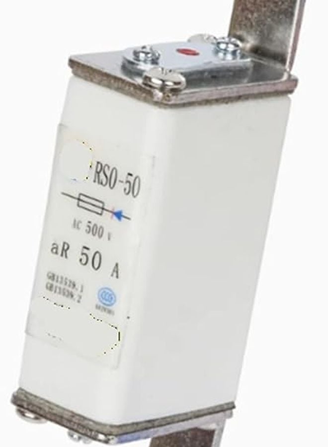 RS3 1 Pcs 50A 500V Ceramic Square Tube Quick Acting Fuse Bolted Core - Image 2