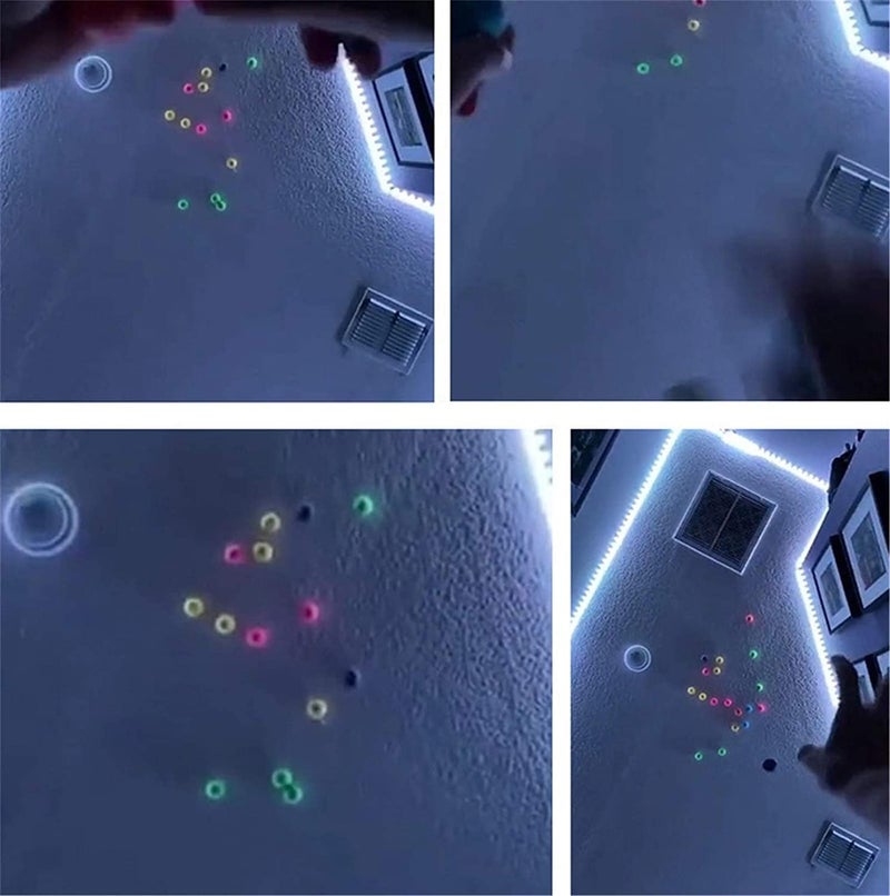 KASTWAVE Luminous Sticky Balls, 4Pcs Glowing Balls, Ceiling Balls Glow in The Dark, Balls for Kids and Adults, Sticky Balls, to The Wall and Roof, Party Favors, Party Supplies for Relax - Image 2