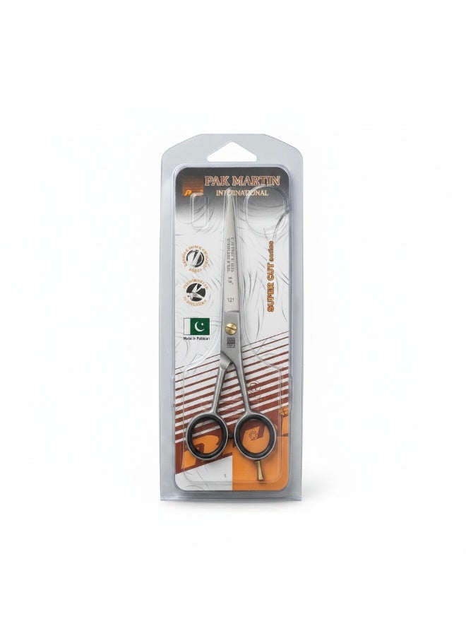 Professional Hair Cutting Scissors, Stainless Steel Razor Edge with Removable Finger Rest - Image 1