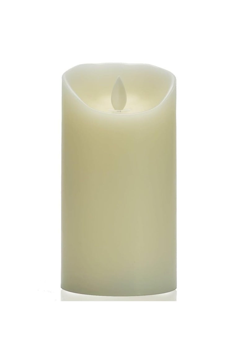 Plan A - Decorative LED Candle 12.5cm Tall Battery Operated Smokeless Moving Flame, Warm and Elegant for Bedroom, Living Room, Kitchen, Shelf, Ideal for Valentine's Day, Wedding, Special Occasion (1) - Image 1