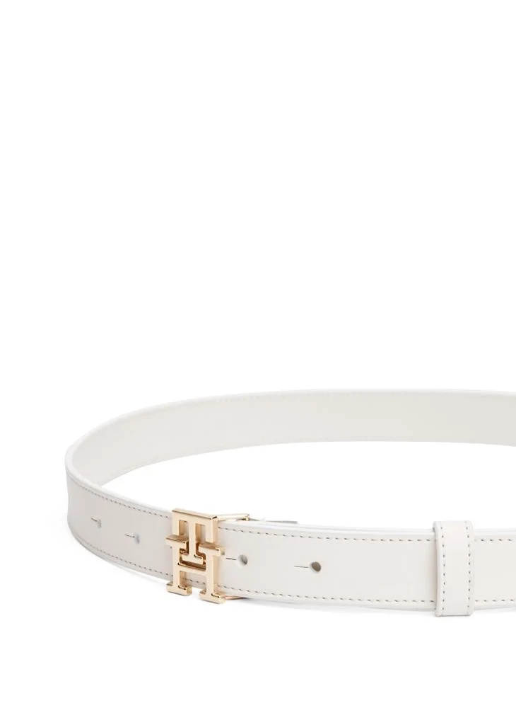 TOMMY HILFIGER Logo Detailed Non Allocated Hole Belt